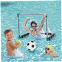 Le soccer de la piscine flottante de football d'eau comprend 2 buts en piscine, 2 balles et 1 pompe des matchs d'été interactifs