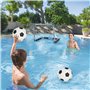 Le soccer de la piscine flottante de football d'eau comprend 2 buts en piscine, 2 balles et 1 pompe des matchs d'été interactifs