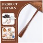 Corne de chaussure en bois, corne de chaussures en noyer poignée longue pour les seniors, chaussure de chaussure pour les senior