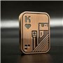 Folanda Fidget Slider Toy, Metal Poker Fidget Slider Adult Fidget Toys, ADHD Autisme Sensory Toys, Anxiété Stress Relief Toys, O