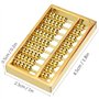 Texture Claire et Lignes fluides Mini boulier en Laiton Durable pour Une Utilisation