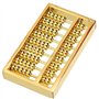 Boulier en Laiton Chinois de Style Vintage, Texture Claire et Lignes fluides Mini boulier en Laiton Durable pour Une Utilisation