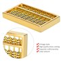 Boulier en Laiton Chinois de Style Vintage, Texture Claire et Lignes fluides Mini boulier en Laiton Durable pour Une Utilisation