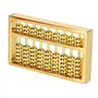 Boulier en Laiton Chinois de Style Vintage, Texture Claire et Lignes fluides Mini boulier en Laiton Durable pour Une Utilisation