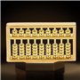 Boulier en Laiton Chinois de Style Vintage, Texture Claire et Lignes fluides Mini boulier en Laiton Durable pour Une Utilisation