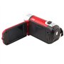 Socobeta Caméscope Numérique Caméra Vidéo Caméscope 16x HD 32g Carte Mémoire Externe Rotation de 270°(Rouge)