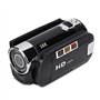 Socobeta Caméscope Numérique Caméra Vidéo Caméscope 16x HD 32g Carte Mémoire Externe Rotation de 270°(Le Noir)