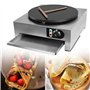LMYYDES Crêpière Commerciale 3KW Crêpière électrique 50-300 ℃ Crêpière avec Plaque chauffante de 15
