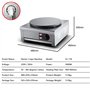 LMYYDES Crêpière Commerciale 3KW Crêpière électrique 50-300 ℃ Crêpière avec Plaque chauffante de 15,7 Pouces Crêpe Plaque de Cui