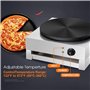 LMYYDES Crêpière Commerciale 3KW Crêpière électrique 50-300 ℃ Crêpière avec Plaque chauffante de 15,7 Pouces Crêpe Plaque de Cui
