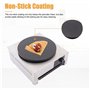 LMYYDES Crêpière Commerciale 3KW Crêpière électrique 50-300 ℃ Crêpière avec Plaque chauffante de 15,7 Pouces Crêpe Plaque de Cui