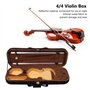 Boîte pour Violon 4/4 avec Matériau Réfléchissant, Hygromètre, Mousse Haute densité, Conception Portable, Tissu Oxford, Mousse p