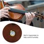 Boîte pour Violon 4/4 avec Matériau Réfléchissant, Hygromètre, Mousse Haute densité, Conception Portable, Tissu Oxford, Mousse p