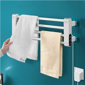 LANMOU Radiateur Seche Serviette Electrique Salle de Bain avec Thermostat 55℃