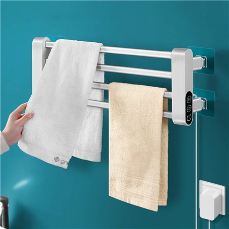 LANMOU Radiateur Seche Serviette Electrique Salle de Bain avec Thermostat 55℃