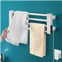 LANMOU Radiateur Seche Serviette Electrique Salle de Bain avec Thermostat 55℃