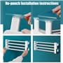 LANMOU Radiateur Seche Serviette Electrique Salle de Bain avec Thermostat 55℃, Porte-Serviettes Chauffant Electrique Blanc sans 
