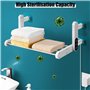 LANMOU Radiateur Seche Serviette Electrique Salle de Bain avec Thermostat 55℃, Porte-Serviettes Chauffant Electrique Blanc sans 