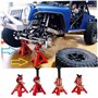PSFDEWT RC Car Support de Voiture Hauteur réglable Mini Le Support de Simulation modèle Cadre réparation Voiture 1pair 3 Tonne R