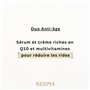 Kedma - Set de Soins Anti-Âge pour la Peau - Sérum et Crème - Q10 et Multivitamines - 50g + 30g