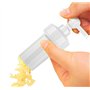 Tredoni Vis Presse-Ail 3x6cm - Hachoir Broyeur d'Ail en Plastique