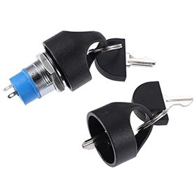 XEDLAMP Interrupteur Marche/arrêt avec Verrouillage de démarrage et 4 clés for Scooter de mobilité Verrouillage du contacteur d'