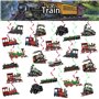 POMNUG 24 Pcs Train Pendentif Swirls Train Spirales Plafond Swirls Décorations Rétro Train Pendentif Décorations pour Train Anni