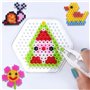 Kit de Perle a Repasser Bricolage Loisirs Créatif Avec Panneau Perforé Cartes Chaîne Papier à Repasser C