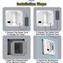 RayGenius Home Smart Lave-vitre planifié, Lave-vitre électrique, Robot Nettoyeur de vitres, Anti-Chute Intelligent, Démarrage pa