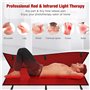 DPLXFPP Tapis Thérapie Lumière Rouge, Couverture Thérapie Lumière Proche Infrarouge avec Minuterie, 660 Nm Rouge Et 850 Nm Proch