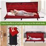 DPLXFPP Tapis Thérapie Lumière Rouge, Couverture Thérapie Lumière Proche Infrarouge avec Minuterie, 660 Nm Rouge Et 850 Nm Proch