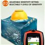 QHMCD-VRJXJD Sonar sans fil Rechargeable pour la pêche, sondeur à écho de profondeur d'eau de 45M, détecteur de poisson Portable