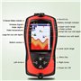 QHMCD-VRJXJD Sonar sans fil Rechargeable pour la pêche, sondeur à écho de profondeur d'eau de 45M, détecteur de poisson Portable