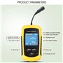 Détecteur de poisson Portable, Sonar filaire, alarme pour la profondeur de la pêche, sondeur avec écho, écran couleur, visuel fi
