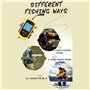 Détecteur de poisson Portable, Sonar filaire, alarme pour la profondeur de la pêche, sondeur avec écho, écran couleur, visuel fi