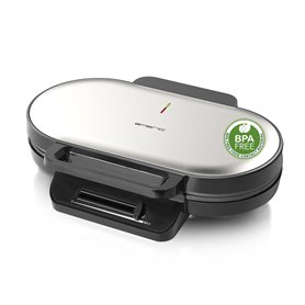 EMERIO Gaufrier double pour un total de 10 gaufres en forme de cœur (2 gaufres d'environ 14 cm de diamètre)