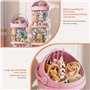 CAKEEYUM Tube de Stockage d'animaux en Peluche 51x11 Pouces Rangement de Jouets Pet Transparent Zoo Animal en Peluche Rangement 