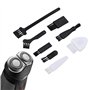 Brosse de nettoyage de rasoir, ensemble de brosse de nettoyage de rasoir portable ferme cheveux doux ergonomique stable 8 pièces