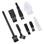 Brosse de nettoyage de rasoir, ensemble de brosse de nettoyage de rasoir portable ferme cheveux doux ergonomique stable 8 pièces