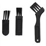 Brosse de nettoyage de rasoir, ensemble de brosse de nettoyage de rasoir portable ferme cheveux doux ergonomique stable 8 pièces