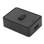 LenTLy Commutateur KVM USB, Bidirectionnel 2 en 1 Sortie Voyants LED Sélecteur de Commutateur USB 3.0 Portable Plug and Play pou
