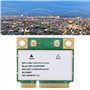 Carte WiFi sans Fil, Carte Réseau sans Fil Double Bande AX200HMW 2.4G/5G, 2974M WiFi6 Bluetooth 5.2 Mini Carte sans Fil PCI-E, 8