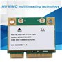 Carte WiFi AX210HMW, Module sans Fil Wi-FI 6E 5374M Extensible Jusqu'à 6 GHz MU-MIMO Carte Réseau Interne Tri-Bande avec Bluetoo