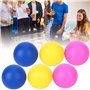 Shanrya Lot de 6 balles de Jeu en PVC - Décoration de Jeu pour la Maison - Accessoire de Raquette de Plage en Plein air (Rouge, 