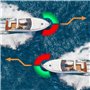 Leopacat Feux De Navigation à Led Pour Bateau, Marine Lampe Des Signalisation Rouge Vert Voyant Signal de Etanche D'avertissemen