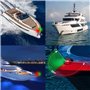 Leopacat Feux De Navigation à Led Pour Bateau, Marine Lampe Des Signalisation Rouge Vert Voyant Signal de Etanche D'avertissemen