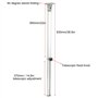 Pieds de table pliante pour camping-car, 560-930mm Pied de table pour meubles de camping-car Pieds de table télescopique pour ba