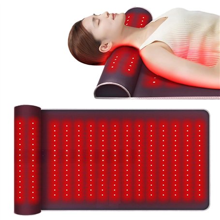 Tapis De Luminothérapie Rouge Avec Support Cervical