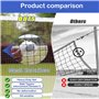 Poteaux de cadre de filet de badminton, ensemble poteaux et filets de badminton/volley-ball, support de volley-ball robuste avec
