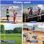 Poteaux de Volley-Ball pour Jardin, avec Filet de Volley-Ball/de Badminton, équipement d'entraînement de Volley-Ball, Hauteur ré